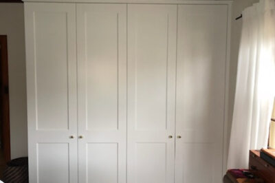 Hinged Shaker (2 Panel) Polyurethane doors with Unit Top & Capping Mould - 4 doors combination