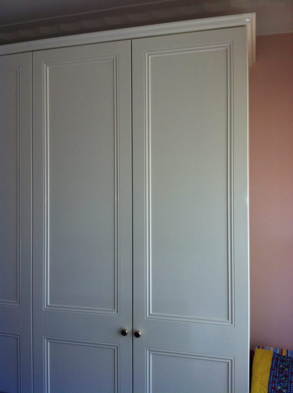 Heritage (2 panel) Recessed Poly Doors with Unit Top and Capping Mould