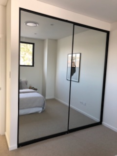 Mirror Doors with Black frame
