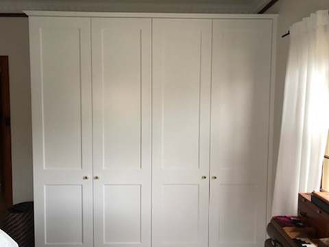 Shaker (2 Panel) Poly Doors with Unit Top & Capping Mould