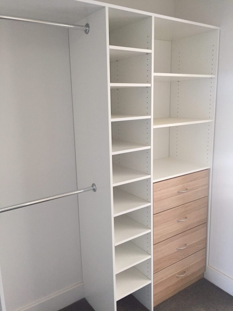White Melamine WIR (with Coloured Drawer Fronts)